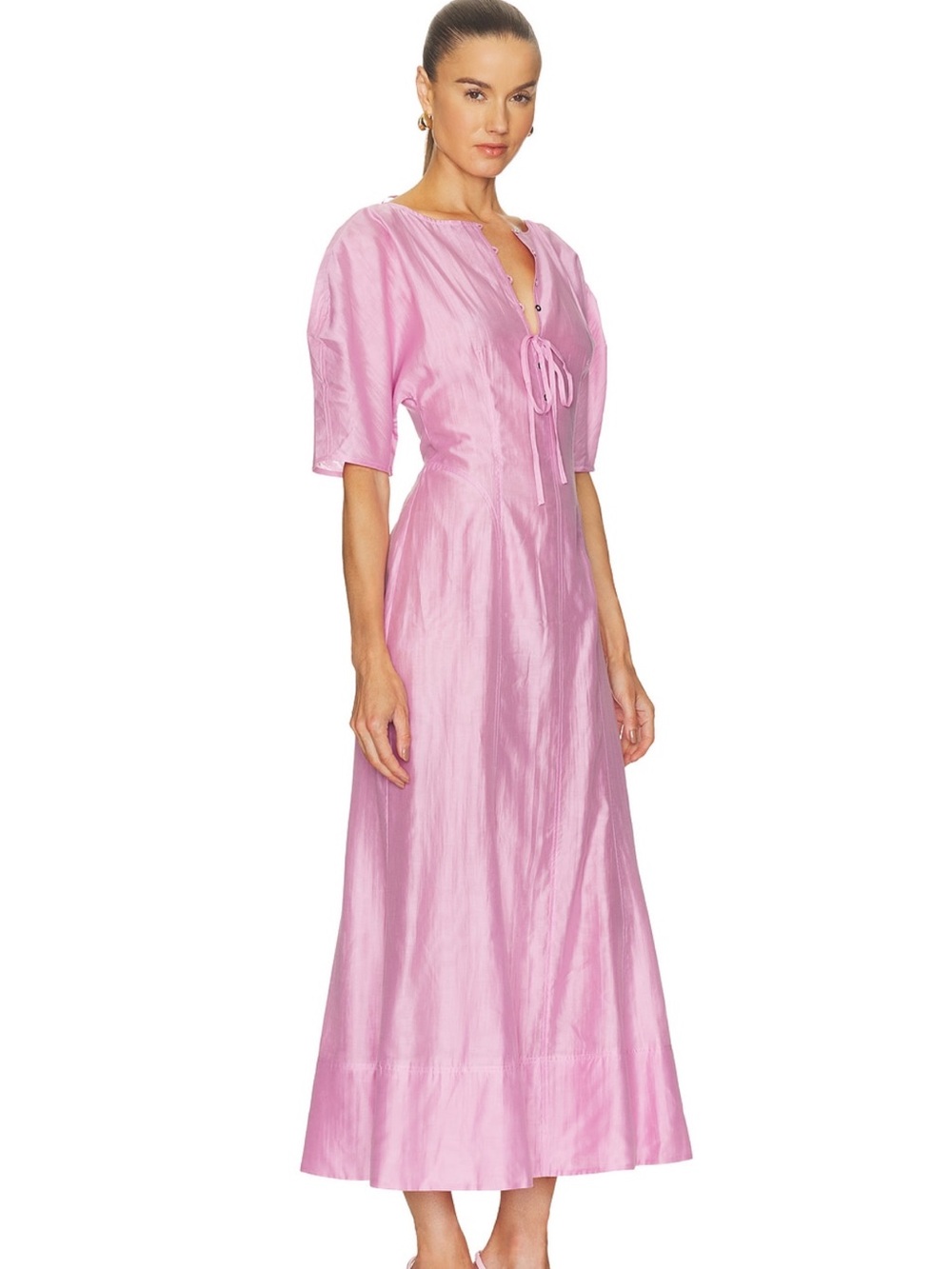 Camila Coehlo Liora Midi Dress in Orchid